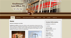 Desktop Screenshot of knollmeyerlawoffice.com