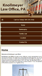 Mobile Screenshot of knollmeyerlawoffice.com