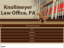Tablet Screenshot of knollmeyerlawoffice.com
